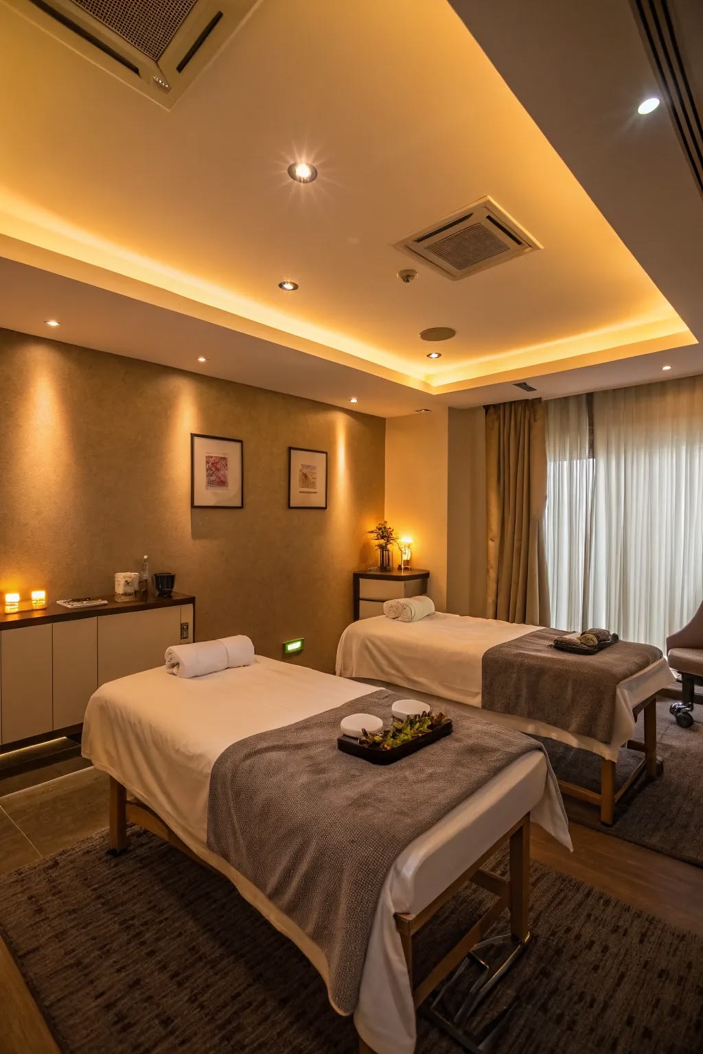 Couple massage spa
